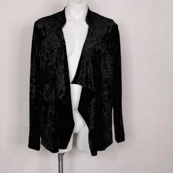 NWT Bobeau Velvet Open Cardigan Sweater - Picture 1 of 9